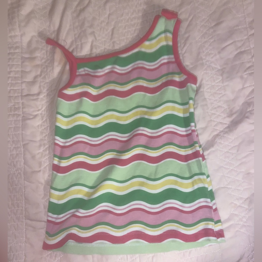 Cute one shoulder girls top